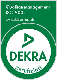 Logo DEKRA zertifiziert - Qualitätsmanagement ISO 9001